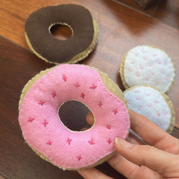 Handmade Felt Play Food Carrot Cake Cookies Donuts - Picture 6 of 6